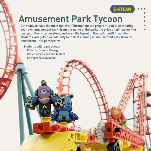 Amusement Park Robotic Spring Break camp half day Mar 27-31 Callingwood location (2023-03-27 - 2023-03-31)